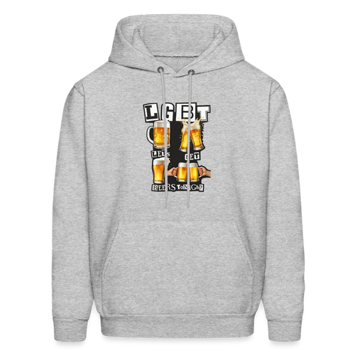 Beersexual Hoodie - LGBT Lets Get Beers Tonight - heather gray