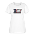 DILF Damn I Love Freedom Women's Tee - Patriotic American Flag Tee - white