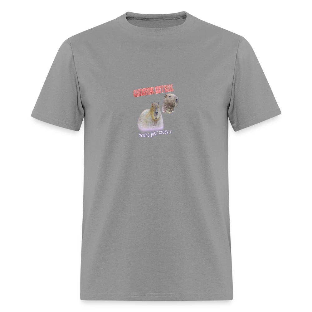 Gambling Isn't Real - Capybara Cope Tee - rock
