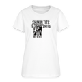 The Horrors Persist But So Do I Women's Tee - Spooky Skeleton Mental Health - white