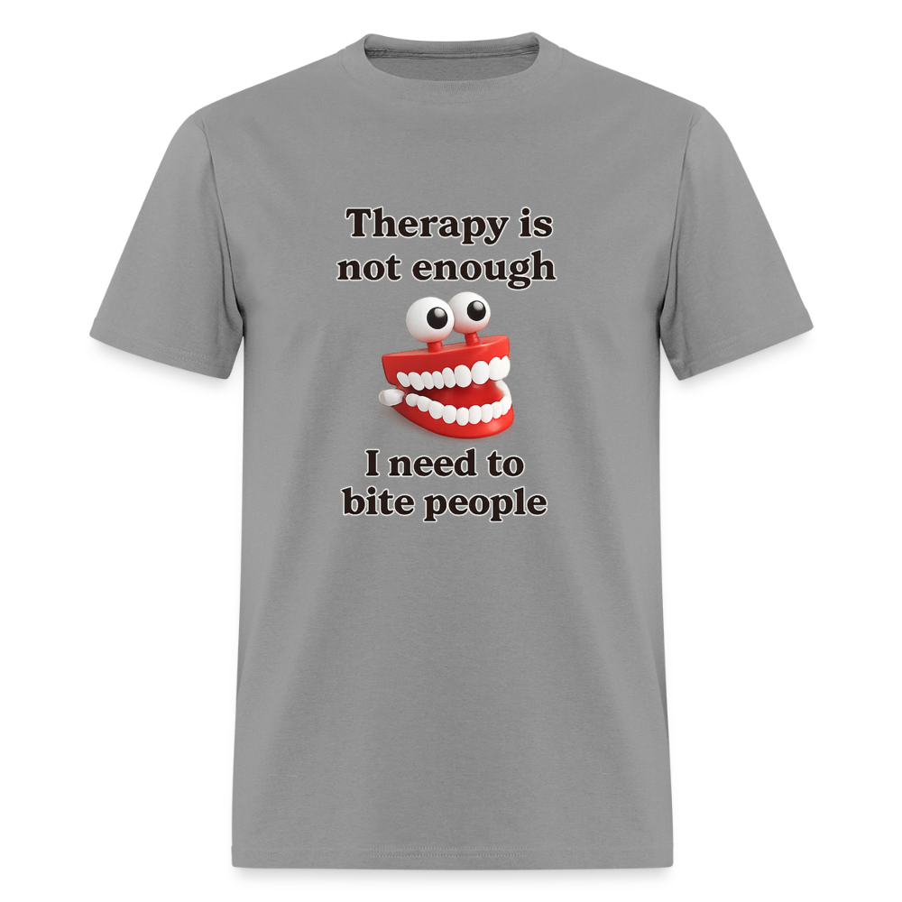Therapy Is Not Enough - I Need To Bite People Tee - rock