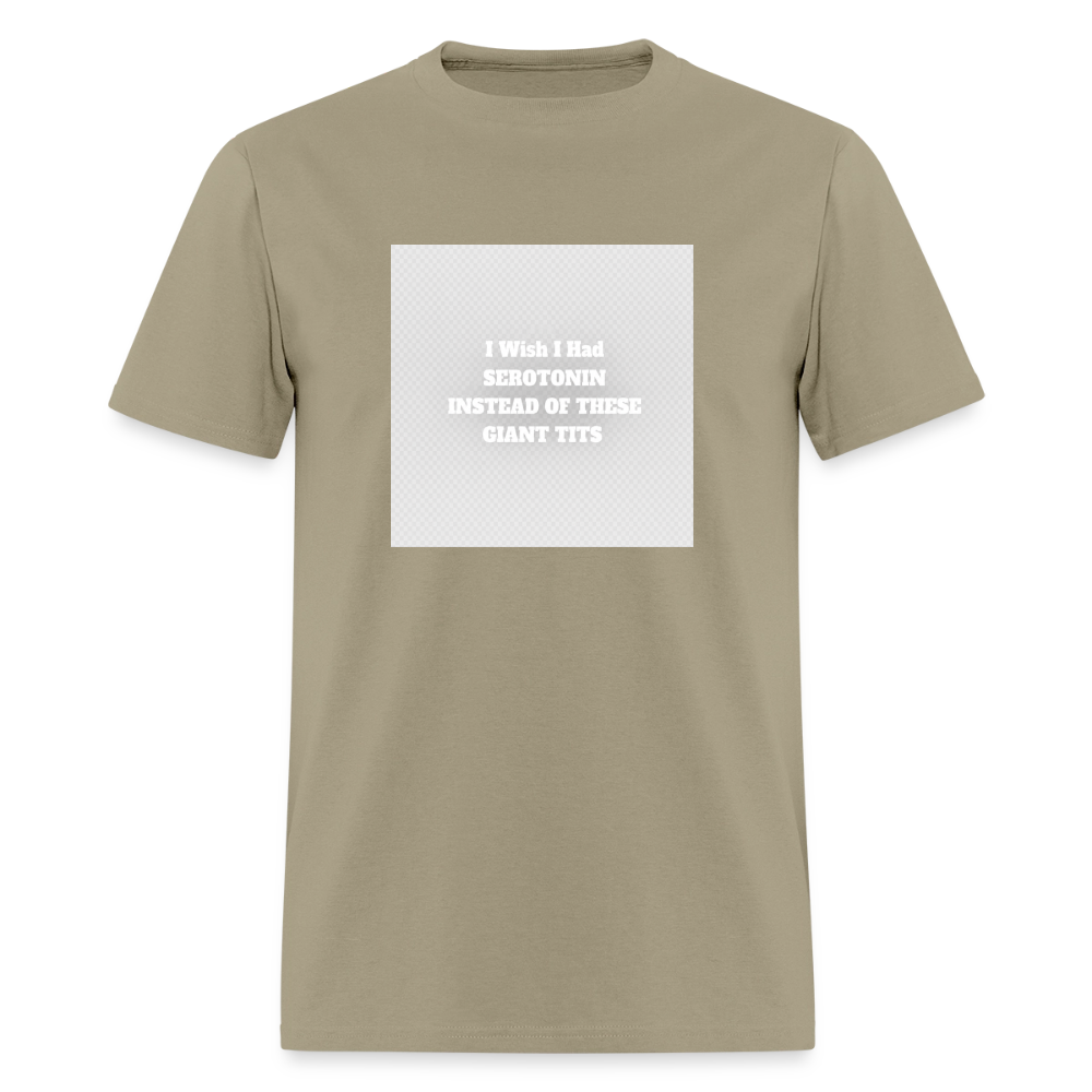 Serotonin Tits - I Wish I Had Tee - khaki