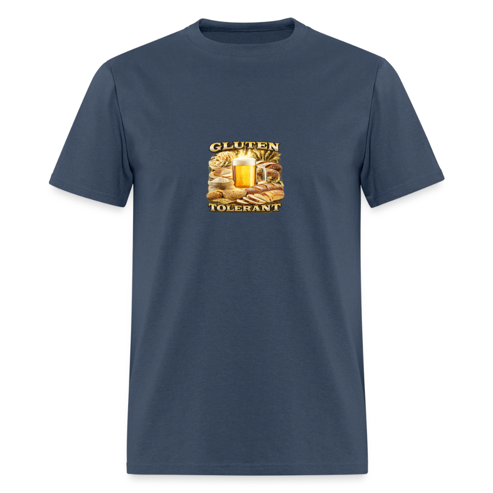 Gluten Tolerant Tee - Beer Drinker Pride -  blue dusk