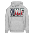 DILF - Damn I Love Freedom Hoodie - heather gray