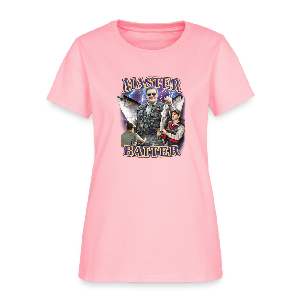 Master Baiter Women's Tee - Fishing Pun Patriot - pink
