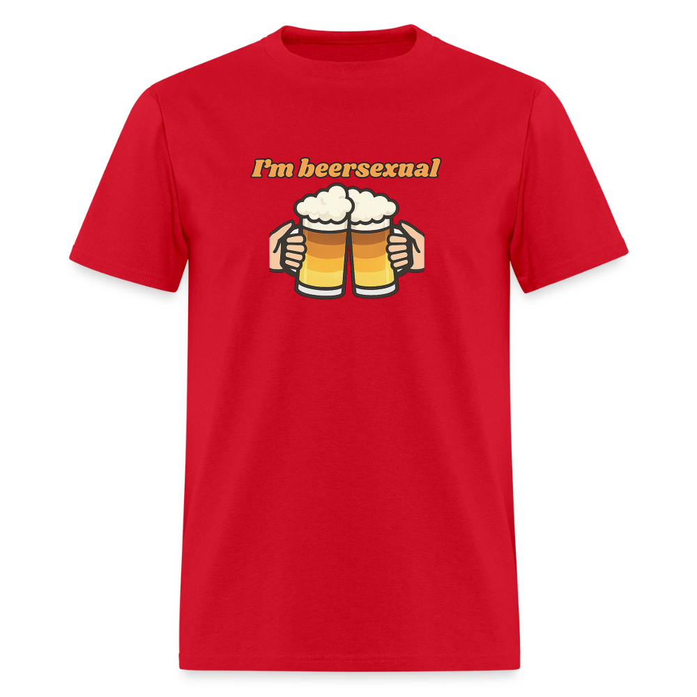 Beersexual - Cheers To Beer Tee - red