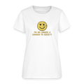 I'm No Longer A Danger To Society Women's Tee - Smiley Patriot - white