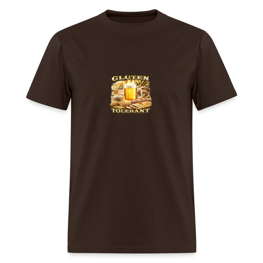 Gluten Tolerant Tee - Beer Drinker Pride - brown