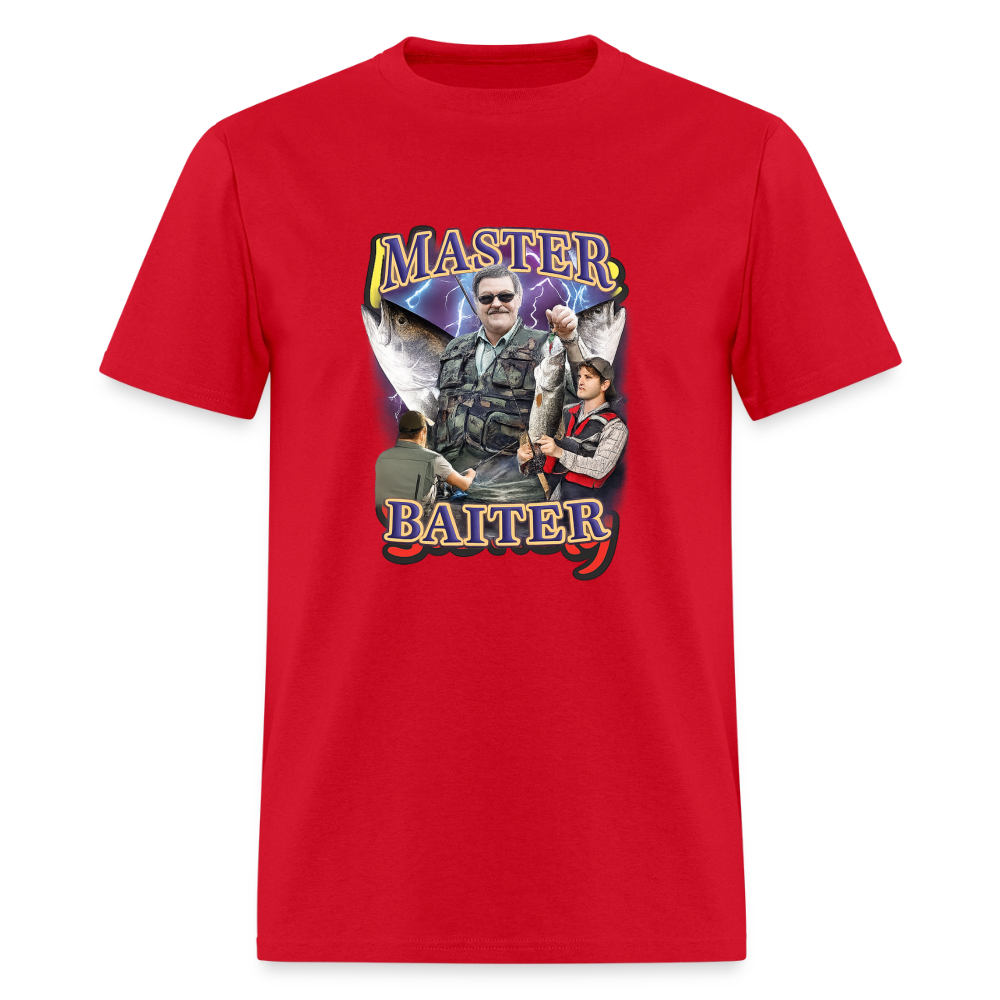 Master Baiter - Fishing Graphic Tee - red