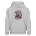 Master Baiter Hoodie - Vintage Fishing Action Hero Tee - heather gray