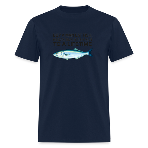 Buy A Man Eat Fish - Confused Wisdom Tee - navy