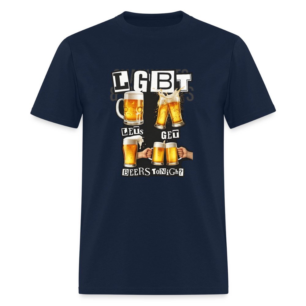 LGBT - Let's Get Beers Tonight Tee - navy