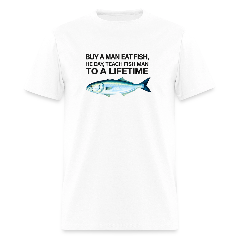 Buy A Man Eat Fish - Confused Wisdom Tee - white