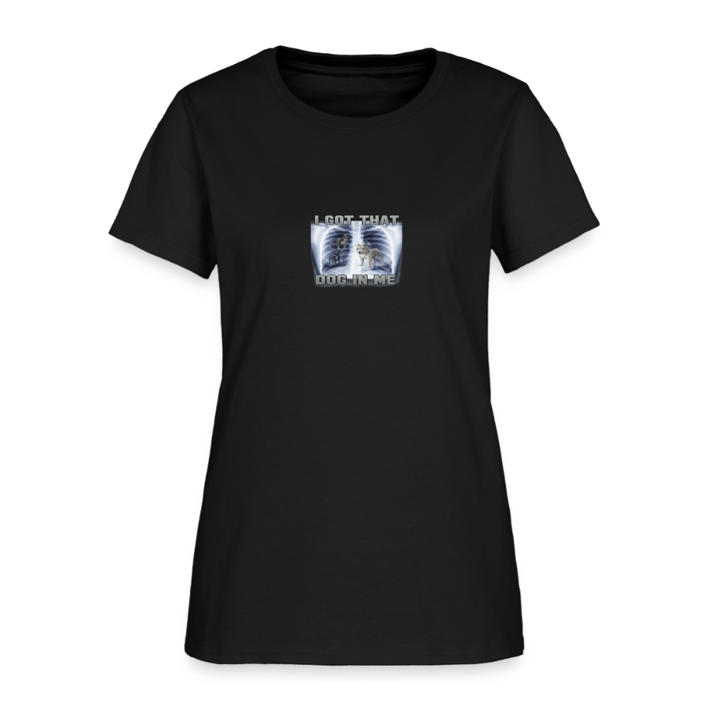 I Got That Dog In Me Women's Tee - Beast Mode X-Ray Gym - black