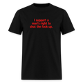 Right to Shut Up - Free Speech Tee - black