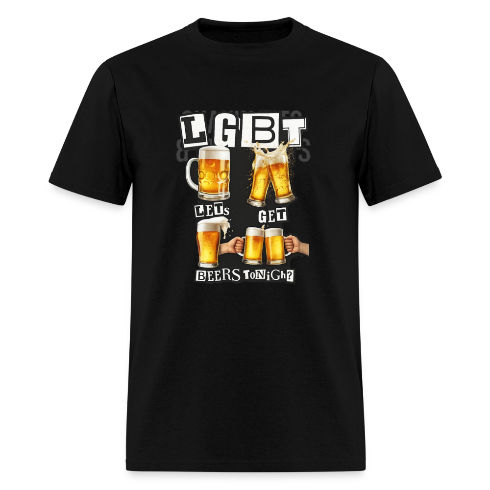 LGBT - Let's Get Beers Tonight Tee - black