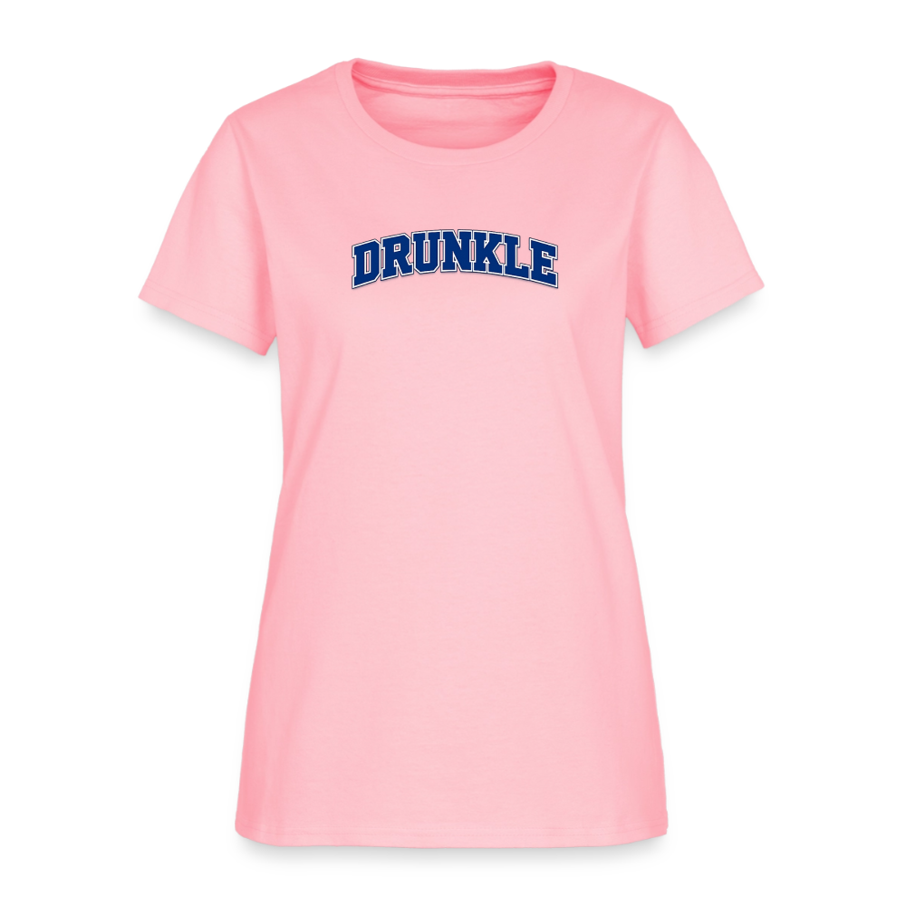 Drunkle Women's Tee - Varsity Drunk Auntie - pink