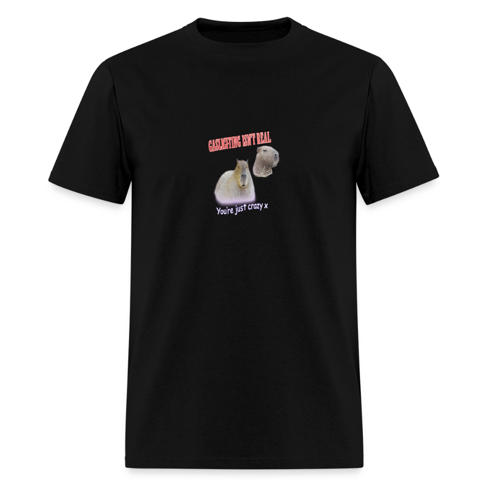 Gambling Isn't Real - Capybara Cope Tee - black