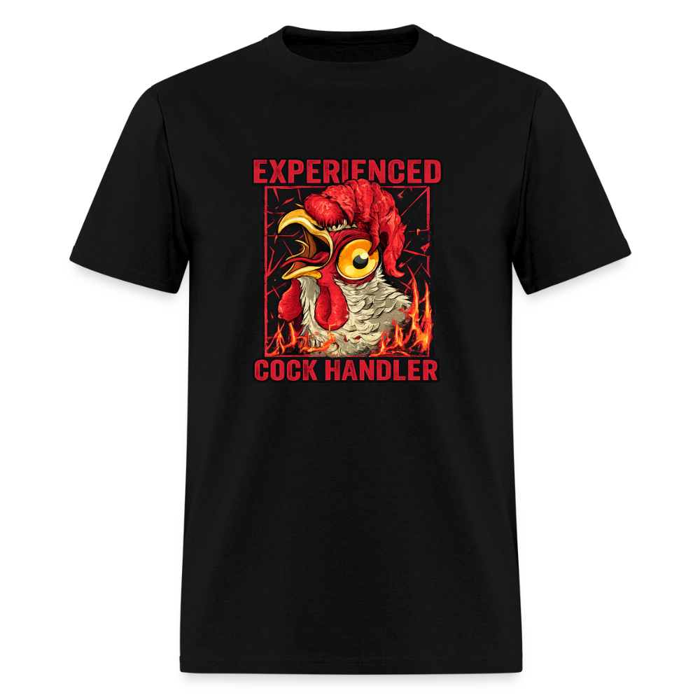 Experienced Cock Handler - Rooster Farm Tee - black