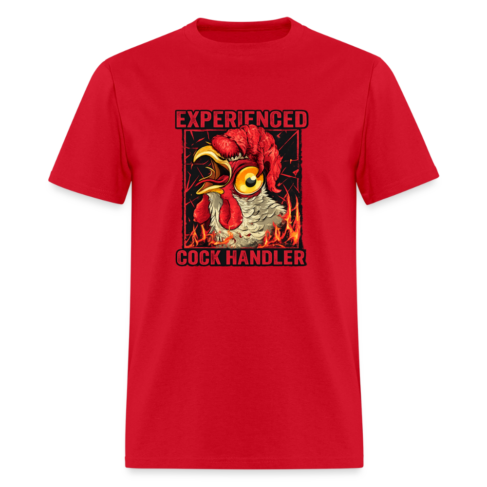 Experienced Cock Handler - Rooster Farm Tee - red