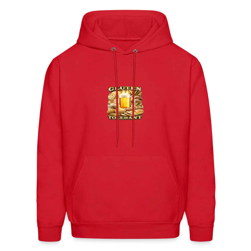 Gluten Tolerant - Beer Drinker Hoodie - red