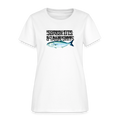 Buy A Man Eat Fish Women's Tee - Absurdist Confucius Parody - white