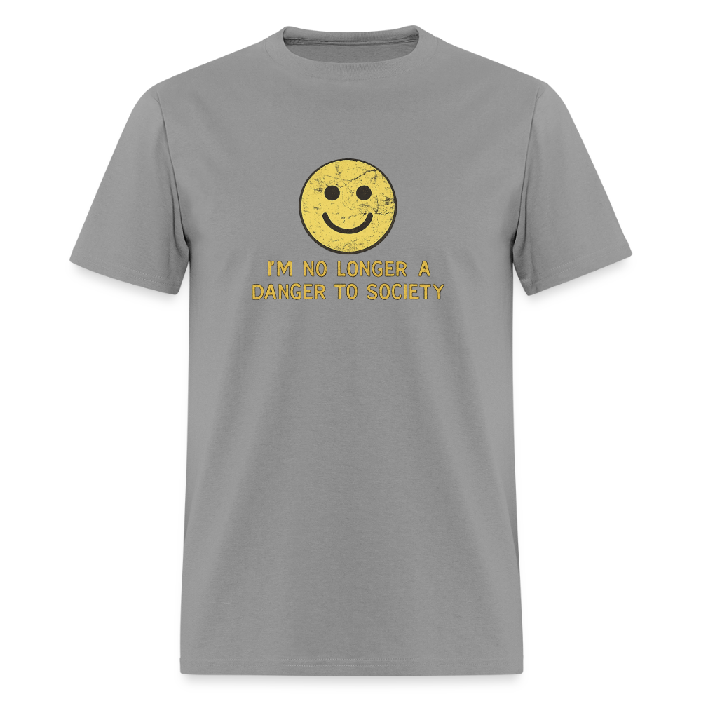 No Longer A Danger To Society - Smiley Tee - rock