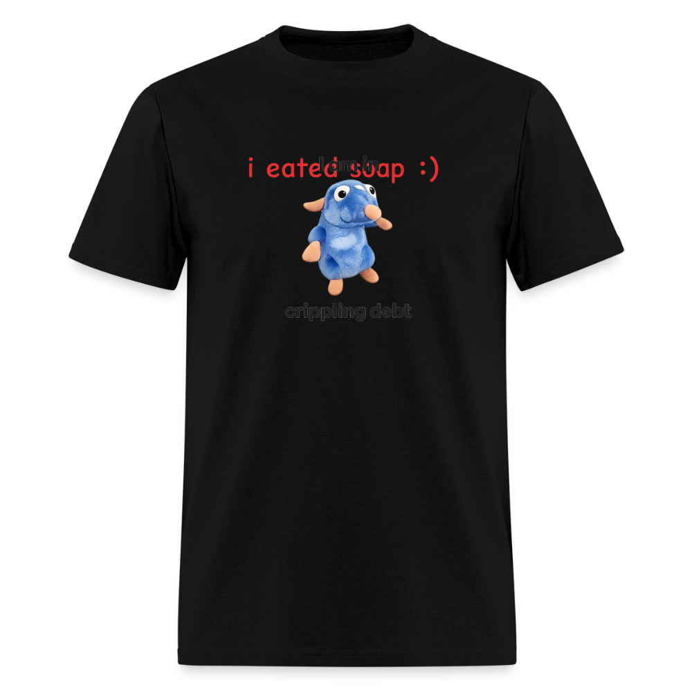 I Am In Crippling Debt - Sad Mouse Tee - black
