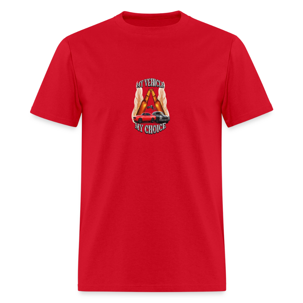 My Vehicle My Choice - Muscle Car Tee - red