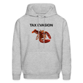 Tax Evasion Hoodie - Funny Lobster Tax Day Hoodie - heather gray