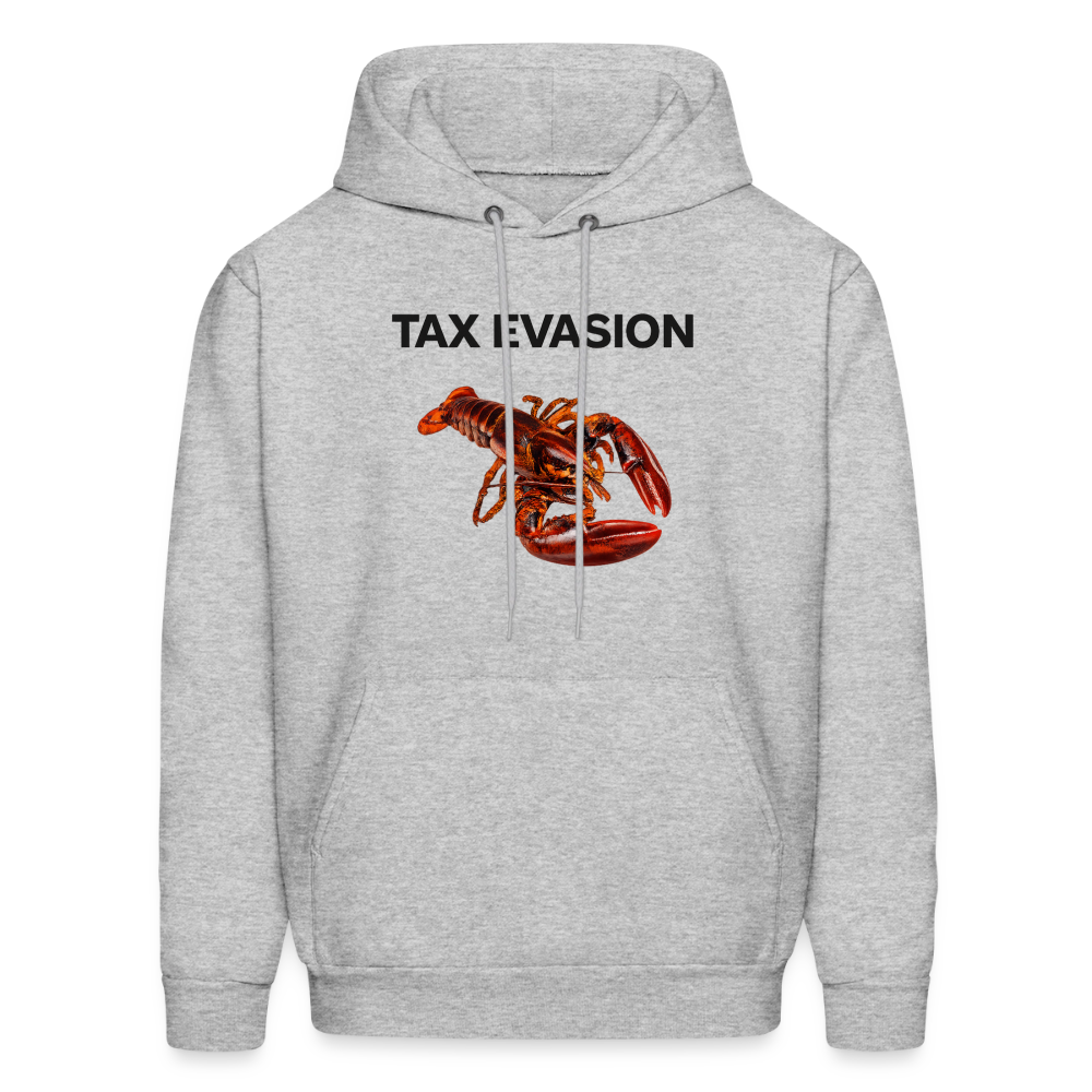 Tax Evasion Hoodie - Funny Lobster Tax Day Hoodie - heather gray
